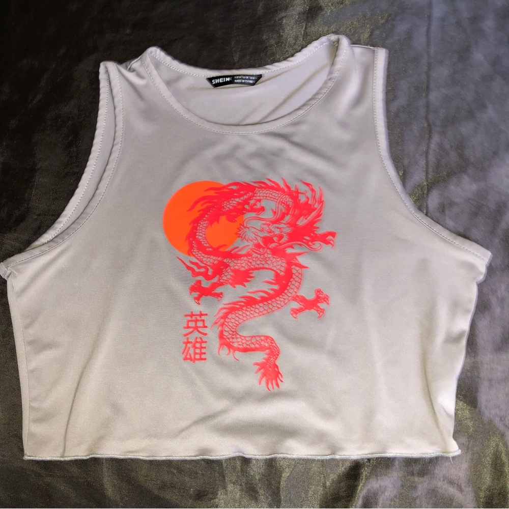 Dragon Embellished Top